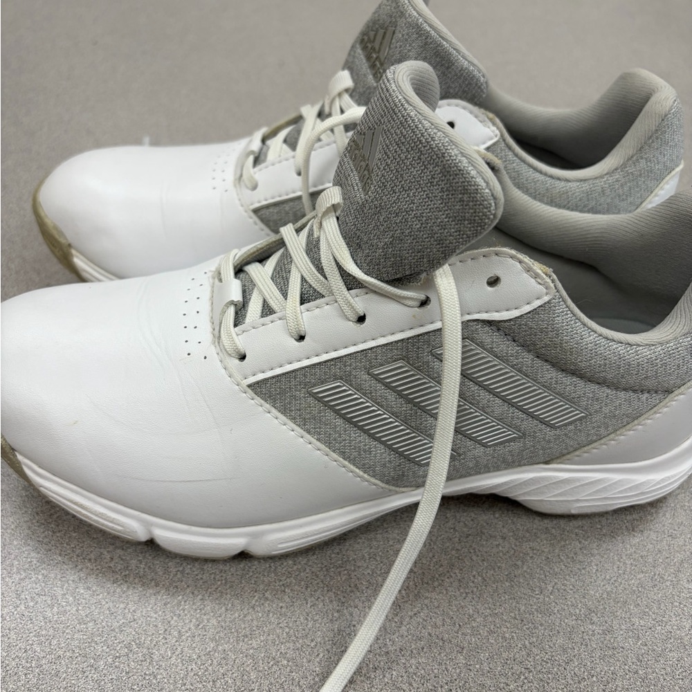 Adidas White and Gray golf shoes - Picture 6 of 10